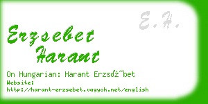 erzsebet harant business card